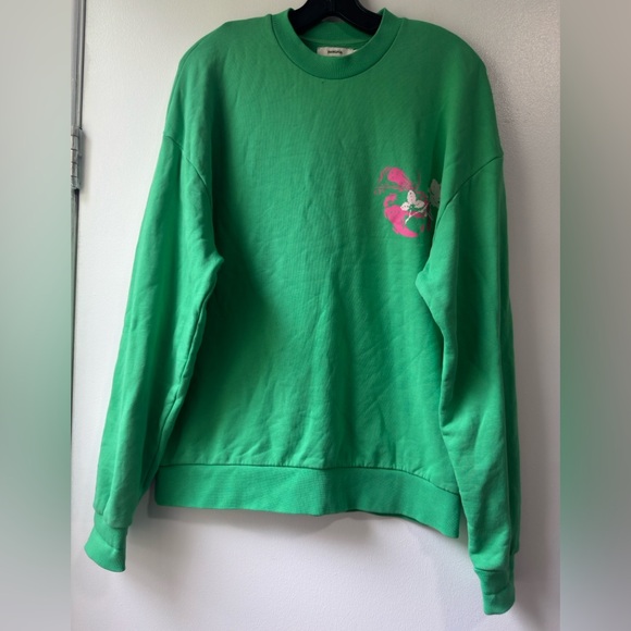 Pangaia Sweaters - DUA LIPA PANGAIA X FUTURE NOSTALGIA Vibrant Green Crew Neck Sweater